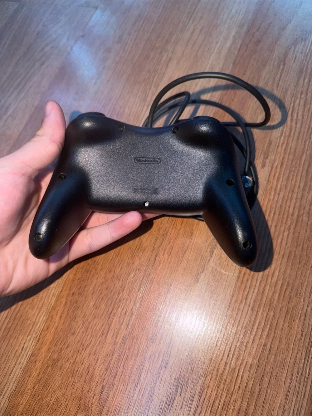 Official Nintendo Wii Pro Controller Classic Black RVL-005 OEM Tested